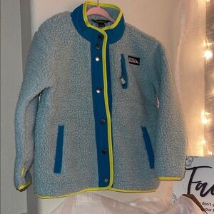Eddie Bauer Kids Fleece Jacket - Blue ,light green  and yellow